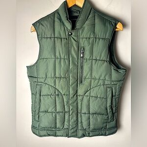 BANANA REPUBLIC Men's Green Quilted PufferVest Size Small